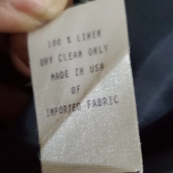 Vtg Brooks Brothers Blue A-Line  100% Linen Mini Skirt Casual - Picture 7 of 8